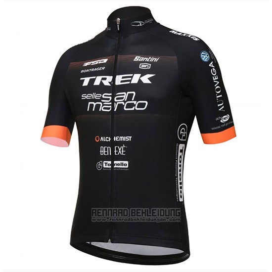 2018 Fahrradbekleidung Trek Selle San Marco Shwarz Trikot Kurzarm und Tragerhose - zum Schließen ins Bild klicken